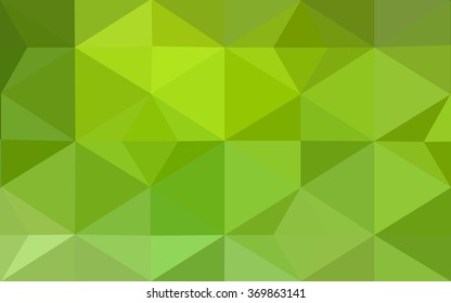 Multicolor green, yellow, orange polygonal illustration, which consist of triangles. Geometric background in Origami style with gradient. Triangular design for your business.