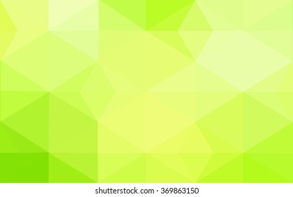 Multicolor green, yellow, orange polygonal illustration, which consist of triangles. Geometric background in Origami style with gradient. Triangular design for your business.