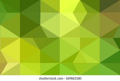 Multicolor green, yellow, orange polygonal illustration, which consist of triangles. Geometric background in Origami style with gradient. Triangular design for your business.