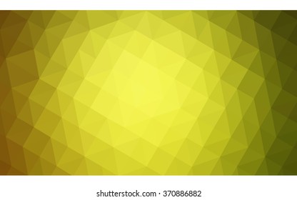 Multicolor green, yellow, orange polygonal illustration, which consist of triangles. Geometric background in Origami style with gradient. Triangular design for your business.