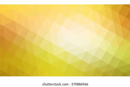 Multicolor green, yellow, orange polygonal illustration, which consist of triangles. Geometric background in Origami style with gradient. Triangular design for your business.