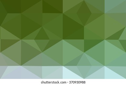 Multicolor green, yellow, orange polygonal illustration, which consist of triangles. Geometric background in Origami style with gradient. Triangular design for your business.