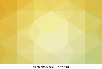 Multicolor green, yellow, orange polygonal illustration, which consist of triangles. Geometric background in Origami style with gradient. Triangular design for your business.