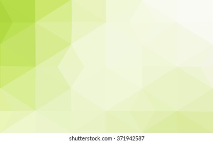 Multicolor green, yellow, orange polygonal illustration, which consist of triangles. Geometric background in Origami style with gradient. Triangular design for your business.