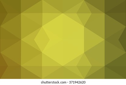 Multicolor green, yellow, orange polygonal illustration, which consist of triangles. Geometric background in Origami style with gradient. Triangular design for your business.