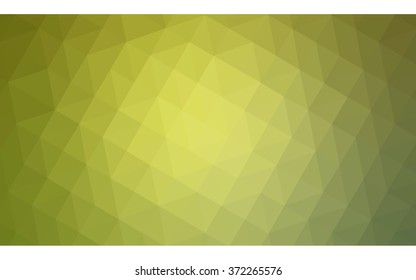Multicolor green, yellow, orange polygonal illustration, which consist of triangles. Geometric background in Origami style with gradient. Triangular design for your business.