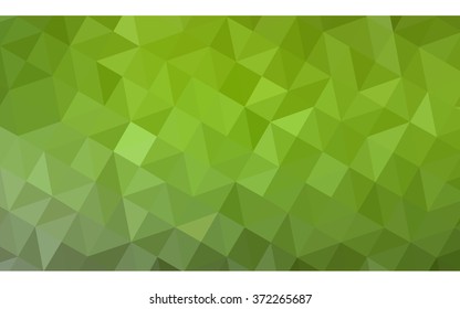 Multicolor green, yellow, orange polygonal illustration, which consist of triangles. Geometric background in Origami style with gradient. Triangular design for your business.