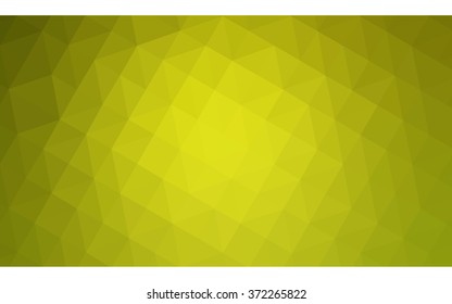 Multicolor green, yellow, orange polygonal illustration, which consist of triangles. Geometric background in Origami style with gradient. Triangular design for your business.