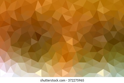 Multicolor green, yellow, orange polygonal illustration, which consist of triangles. Geometric background in Origami style with gradient. Triangular design for your business.