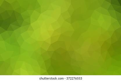 Multicolor green, yellow, orange polygonal illustration, which consist of triangles. Geometric background in Origami style with gradient. Triangular design for your business.