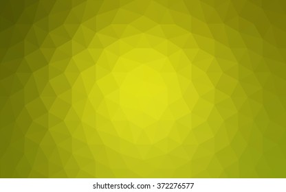 Multicolor green, yellow, orange polygonal illustration, which consist of triangles. Geometric background in Origami style with gradient. Triangular design for your business.