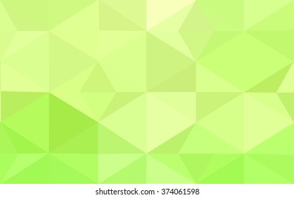 Multicolor green, yellow, orange polygonal illustration, which consist of triangles. Geometric background in Origami style with gradient. Triangular design for your business.