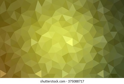 Multicolor green, yellow, orange polygonal illustration, which consist of triangles. Geometric background in Origami style with gradient. Triangular design for your business.