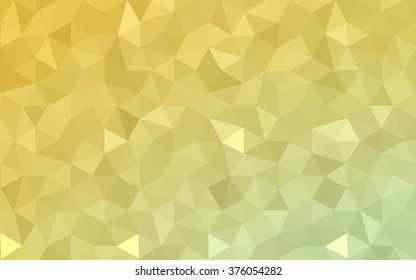 Multicolor green, yellow, orange polygonal illustration, which consist of triangles. Geometric background in Origami style with gradient. Triangular design for your business.