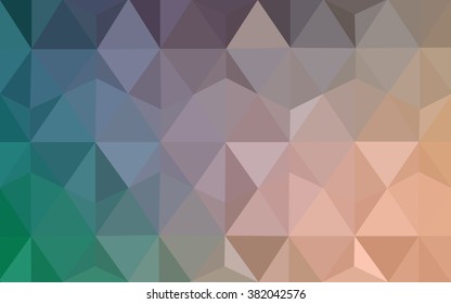 Multicolor green, yellow, orange polygonal illustration, which consist of triangles. Geometric background in Origami style with gradient. Triangular design for your business.