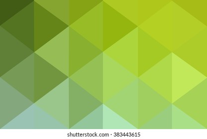 Multicolor green, yellow, orange polygonal illustration, which consist of triangles. Geometric background in Origami style with gradient. Triangular design for your business.