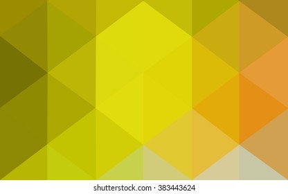 Multicolor green, yellow, orange polygonal illustration, which consist of triangles. Geometric background in Origami style with gradient. Triangular design for your business.