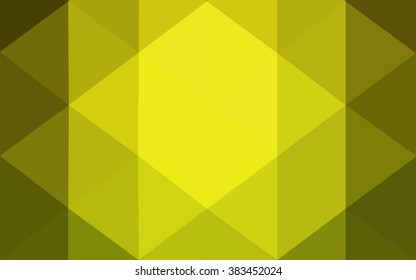 Multicolor green, yellow, orange polygonal illustration, which consist of triangles. Geometric background in Origami style with gradient. Triangular design for your business.