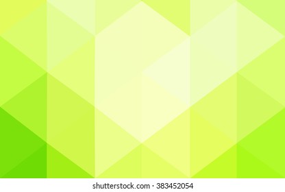 Multicolor green, yellow, orange polygonal illustration, which consist of triangles. Geometric background in Origami style with gradient. Triangular design for your business.