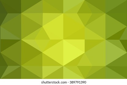 Multicolor green, yellow, orange polygonal illustration, which consist of triangles. Geometric background in Origami style with gradient. Triangular design for your business.