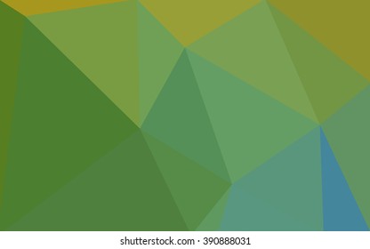 Multicolor green, yellow, orange polygonal illustration, which consist of triangles. Geometric background in Origami style with gradient. Triangular design for your business.
