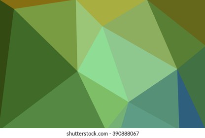 Multicolor green, yellow, orange polygonal illustration, which consist of triangles. Geometric background in Origami style with gradient. Triangular design for your business.