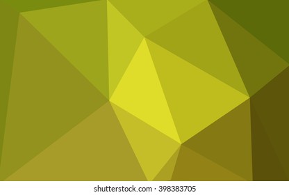 Multicolor green, yellow, orange polygonal illustration, which consist of triangles. Geometric background in Origami style with gradient. Triangular design for your business.