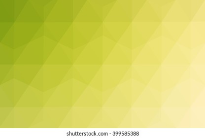 Multicolor green, yellow, orange polygonal illustration, which consist of triangles. Geometric background in Origami style with gradient. Triangular design for your business.