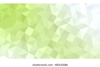 Multicolor green, yellow, orange polygonal illustration, which consist of triangles. Geometric background in Origami style with gradient. Triangular design for your business.