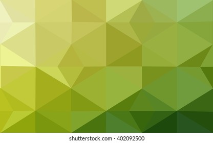 Multicolor green, yellow, orange polygonal illustration, which consist of triangles. Geometric background in Origami style with gradient. Triangular design for your business.