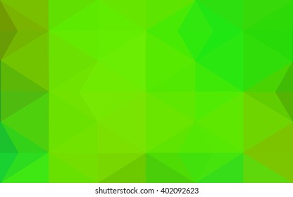 Multicolor green, yellow, orange polygonal illustration, which consist of triangles. Geometric background in Origami style with gradient. Triangular design for your business.