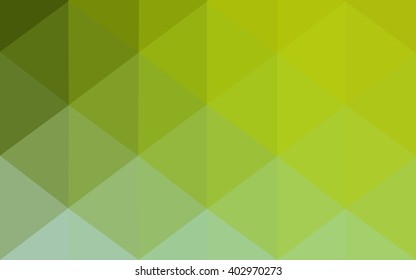 Multicolor green, yellow, orange polygonal illustration, which consist of triangles. Geometric background in Origami style with gradient. Triangular design for your business.