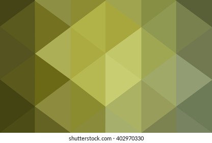Multicolor green, yellow, orange polygonal illustration, which consist of triangles. Geometric background in Origami style with gradient. Triangular design for your business.