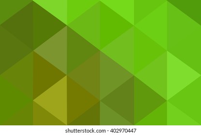 Multicolor green, yellow, orange polygonal illustration, which consist of triangles. Geometric background in Origami style with gradient. Triangular design for your business.