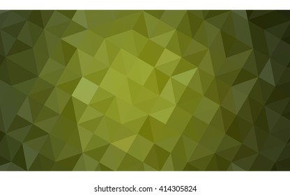 Multicolor green, yellow, orange polygonal illustration, which consist of triangles. Geometric background in Origami style with gradient. Triangular design for your business.