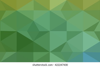Multicolor green, yellow, orange polygonal illustration, which consist of triangles. Geometric background in Origami style with gradient. Triangular design for your business.