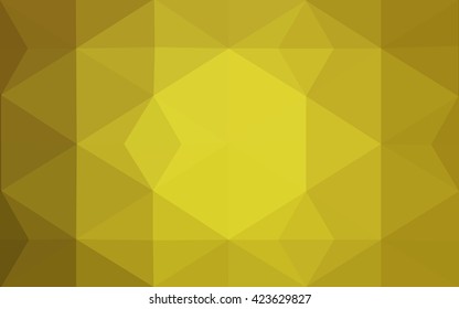 Multicolor green, yellow, orange polygonal illustration, which consist of triangles. Geometric background in Origami style with gradient. Triangular design for your business.