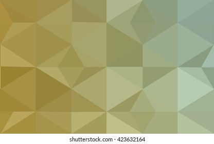 Multicolor green, yellow, orange polygonal illustration, which consist of triangles. Geometric background in Origami style with gradient. Triangular design for your business.