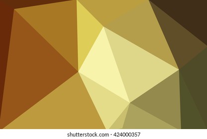 Multicolor green, yellow, orange polygonal illustration, which consist of triangles. Geometric background in Origami style with gradient. Triangular design for your business.