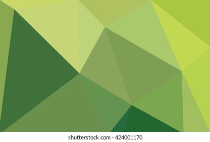 Multicolor green, yellow, orange polygonal illustration, which consist of triangles. Geometric background in Origami style with gradient. Triangular design for your business.