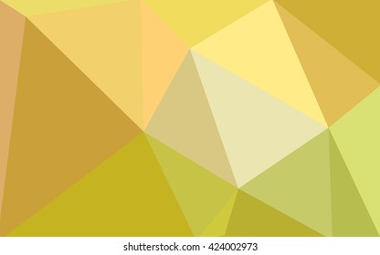 Multicolor green, yellow, orange polygonal illustration, which consist of triangles. Geometric background in Origami style with gradient. Triangular design for your business.