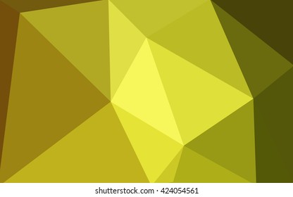 Multicolor green, yellow, orange polygonal illustration, which consist of triangles. Geometric background in Origami style with gradient. Triangular design for your business.