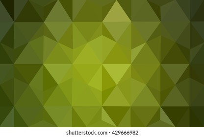 Multicolor green, yellow, orange polygonal illustration, which consist of triangles. Geometric background in Origami style with gradient. Triangular design for your business.