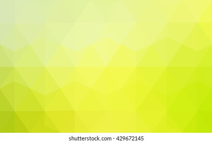Multicolor green, yellow, orange polygonal illustration, which consist of triangles. Geometric background in Origami style with gradient. Triangular design for your business.