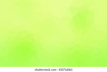 Multicolor green, yellow, orange polygonal illustration, which consist of triangles. Geometric background in Origami style with gradient. Triangular design for your business.