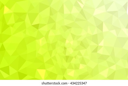 Multicolor green, yellow, orange polygonal illustration, which consist of triangles. Geometric background in Origami style with gradient. Triangular design for your business.