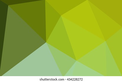 Multicolor green, yellow, orange polygonal illustration, which consist of triangles. Geometric background in Origami style with gradient. Triangular design for your business.