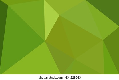 Multicolor green, yellow, orange polygonal illustration, which consist of triangles. Geometric background in Origami style with gradient. Triangular design for your business.