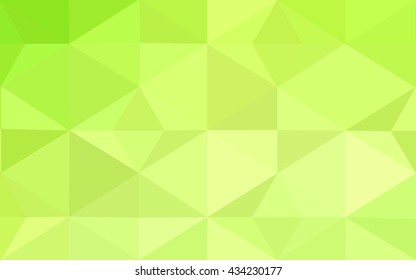 Multicolor green, yellow, orange polygonal illustration, which consist of triangles. Geometric background in Origami style with gradient. Triangular design for your business.