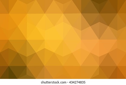 Multicolor green, yellow, orange polygonal illustration, which consist of triangles. Geometric background in Origami style with gradient. Triangular design for your business.